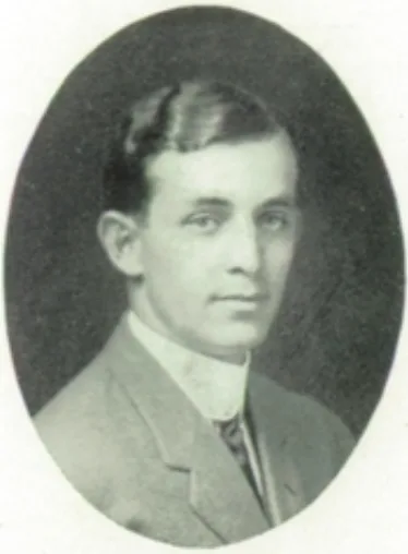1914 yearbook portrait of Fred McClain