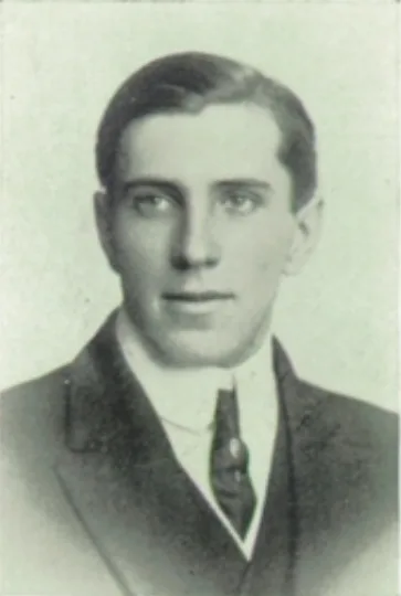 1914 yearbook portrait of Lloyd Ray