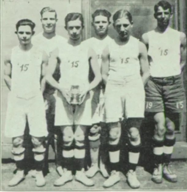Boys JV Basketball team photograph
