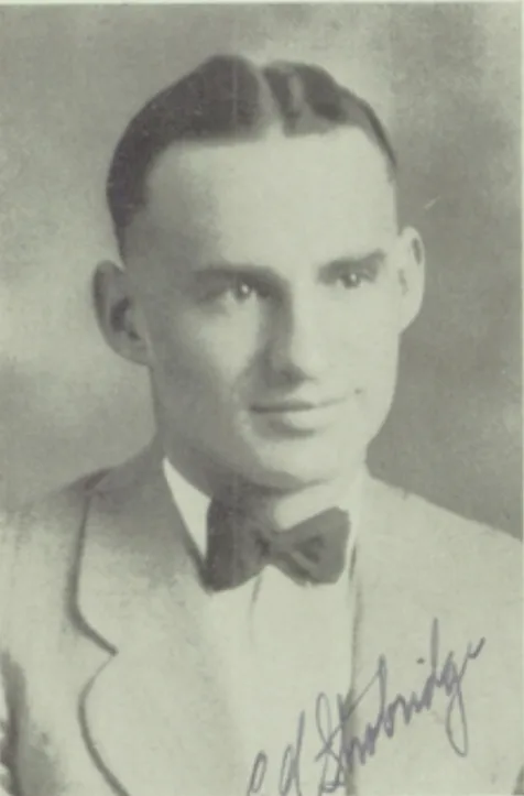 1930 yearbook portrait of Glenn Strobridge