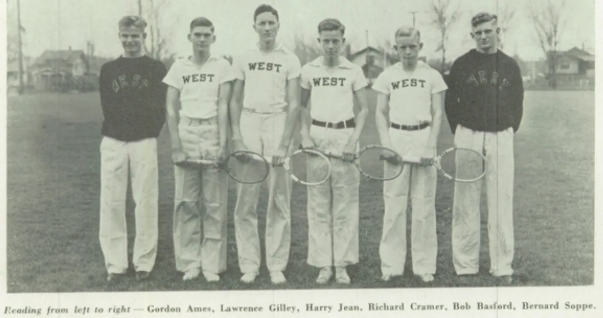 Boys Varsity Tennis team photograph