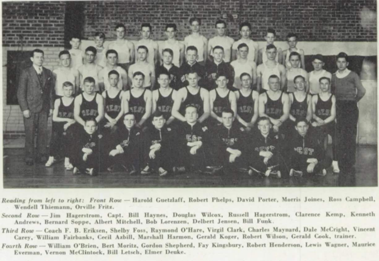 Boys Varsity Wrestling team photograph