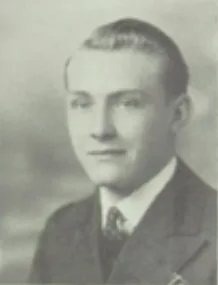 1937 yearbook portrait of Norris Annis