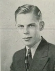 1938 yearbook portrait of Donald Bowman