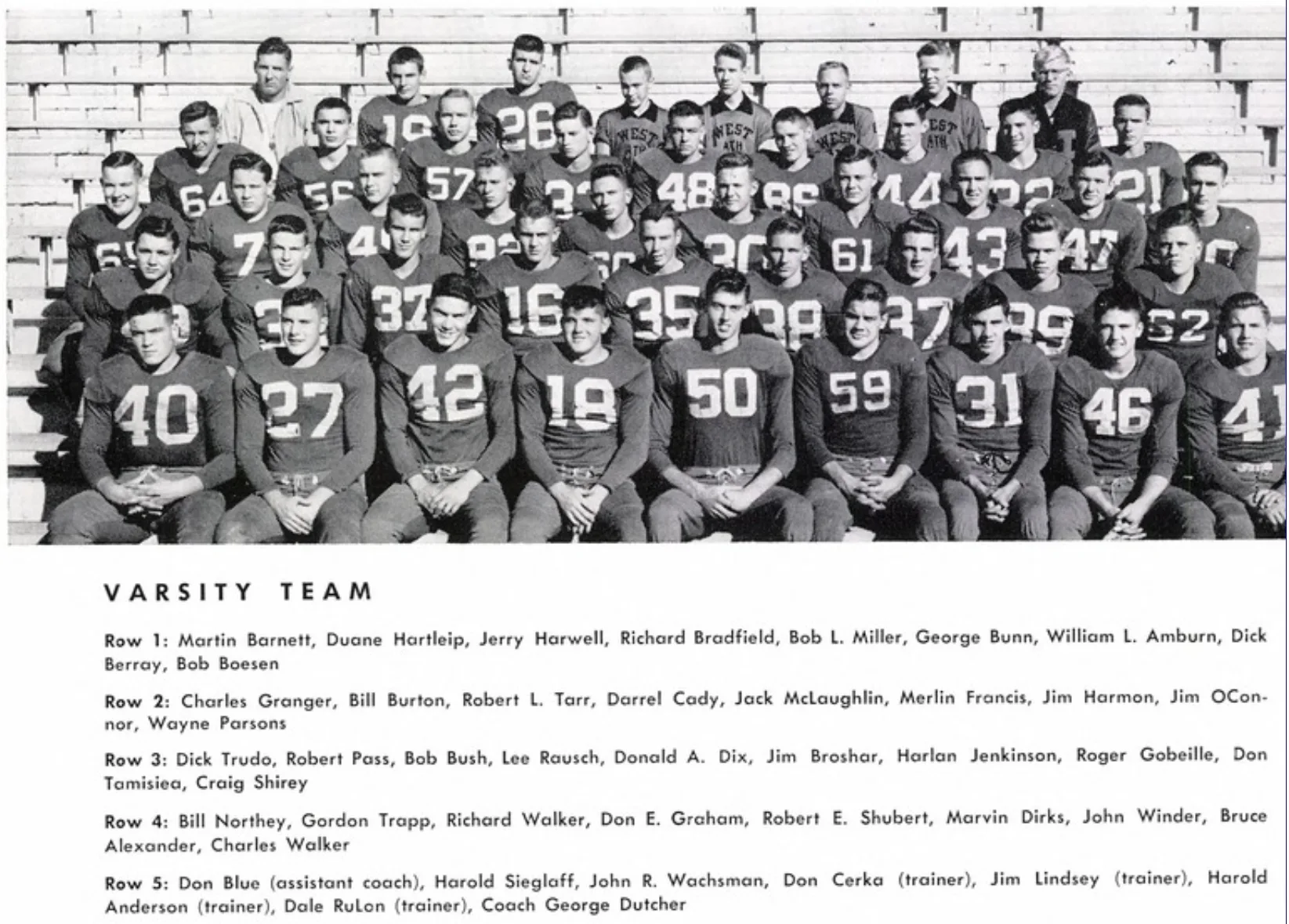 Boys Varsity Football
