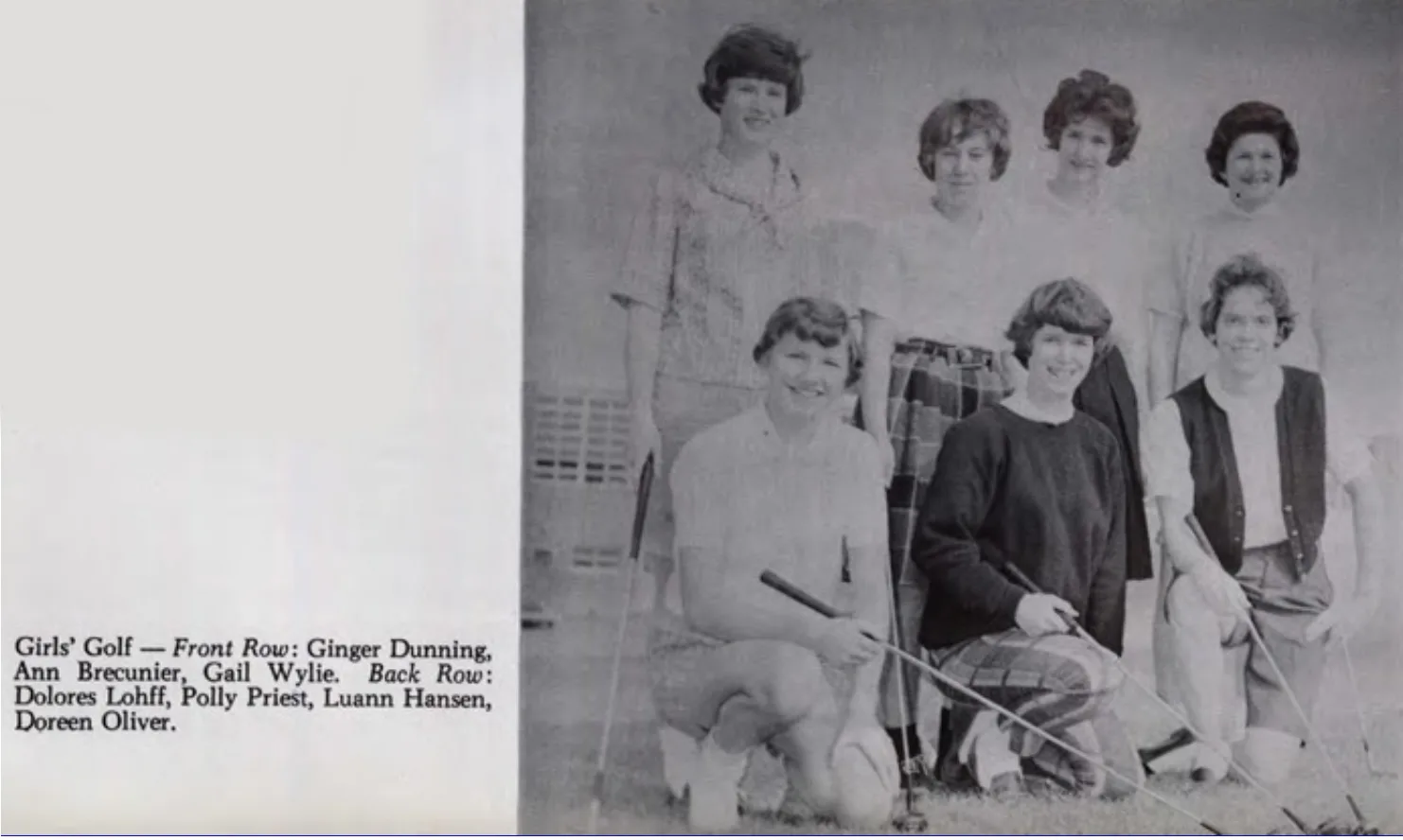 Girls Varsity Golf