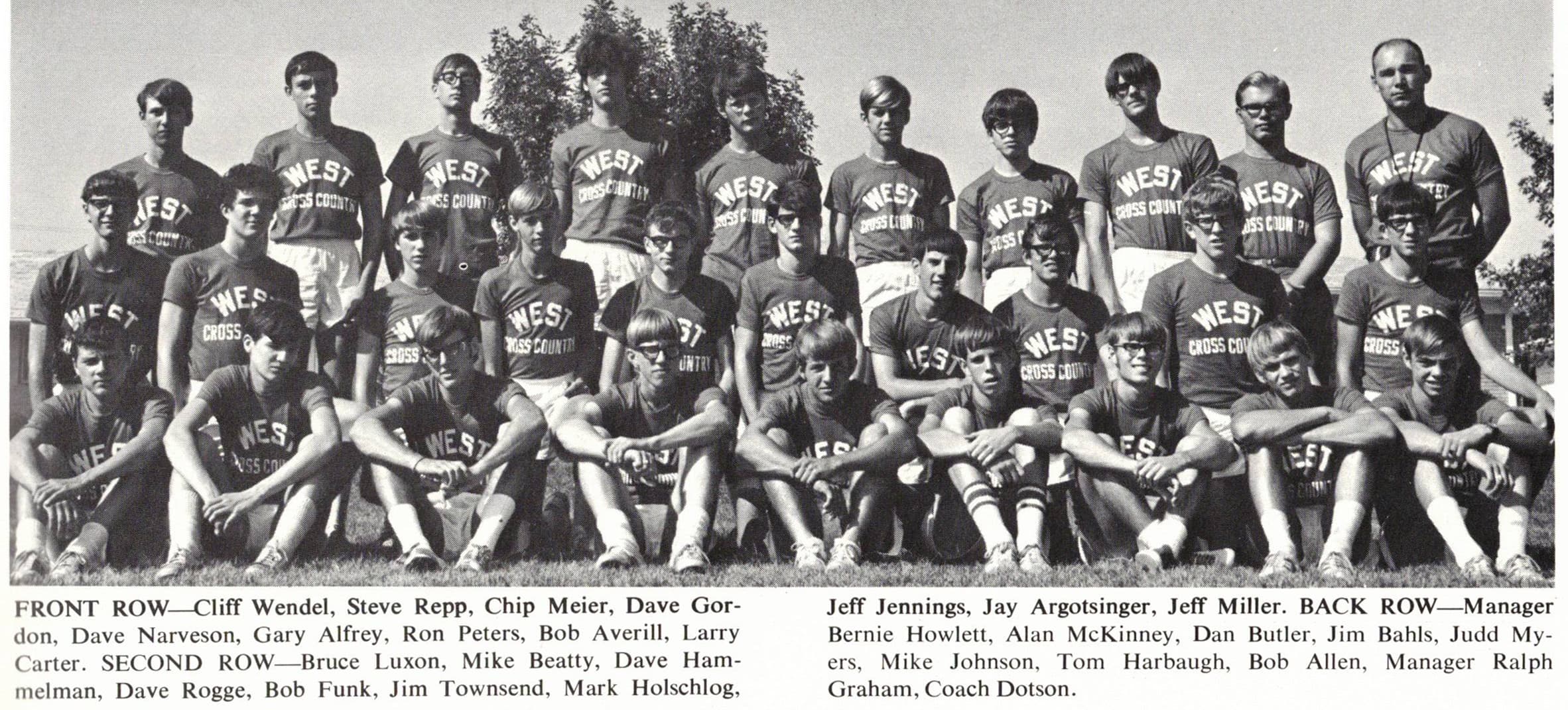 Cross Country Varsity Team Photograph