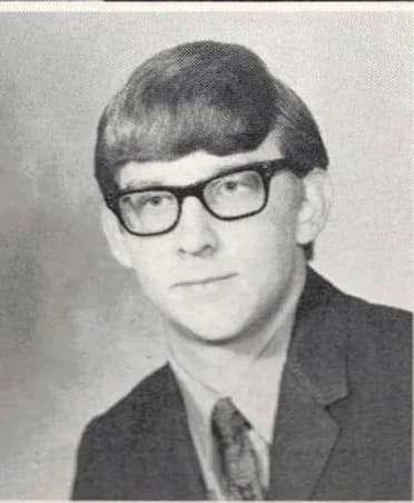 1971 yearbook portrait of Dan Berlau