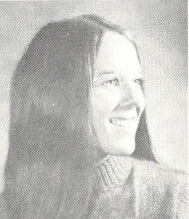 1971 yearbook portrait of Debbie Dana