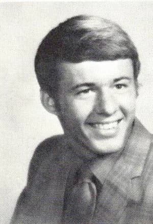 1971 yearbook portrait of Steve Kahler