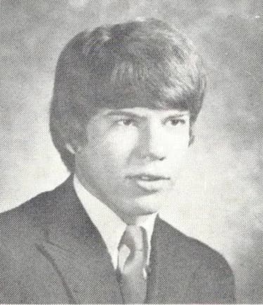 1971 yearbook portrait of Mike Kistner