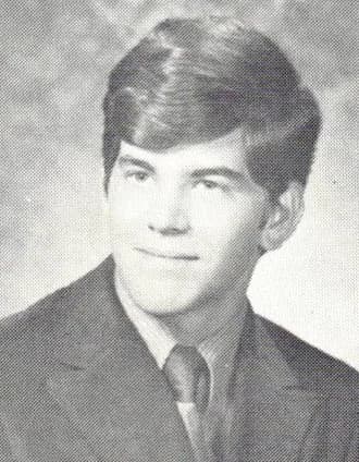 1971 yearbook portrait of Scott Maasen
