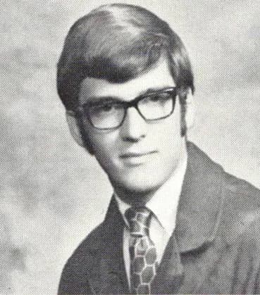 1971 yearbook portrait of Richard McFerron