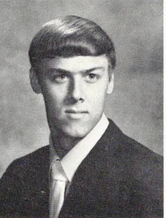 1971 yearbook portrait of Steve Pape