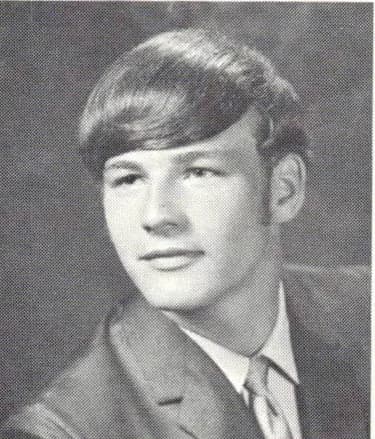 1971 yearbook portrait of Rick Rice