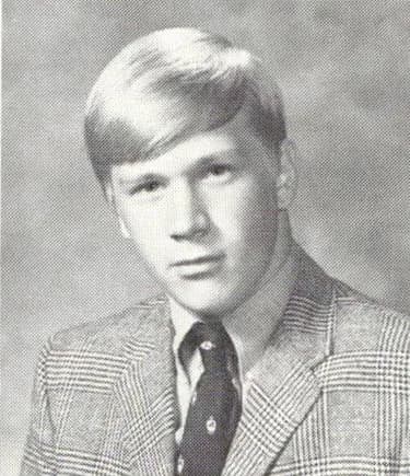 1971 yearbook portrait of Bob Satterlee
