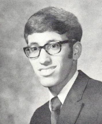 1971 yearbook portrait of Ron Shelton