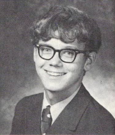 1971 yearbook portrait of Dave Zellhoefer