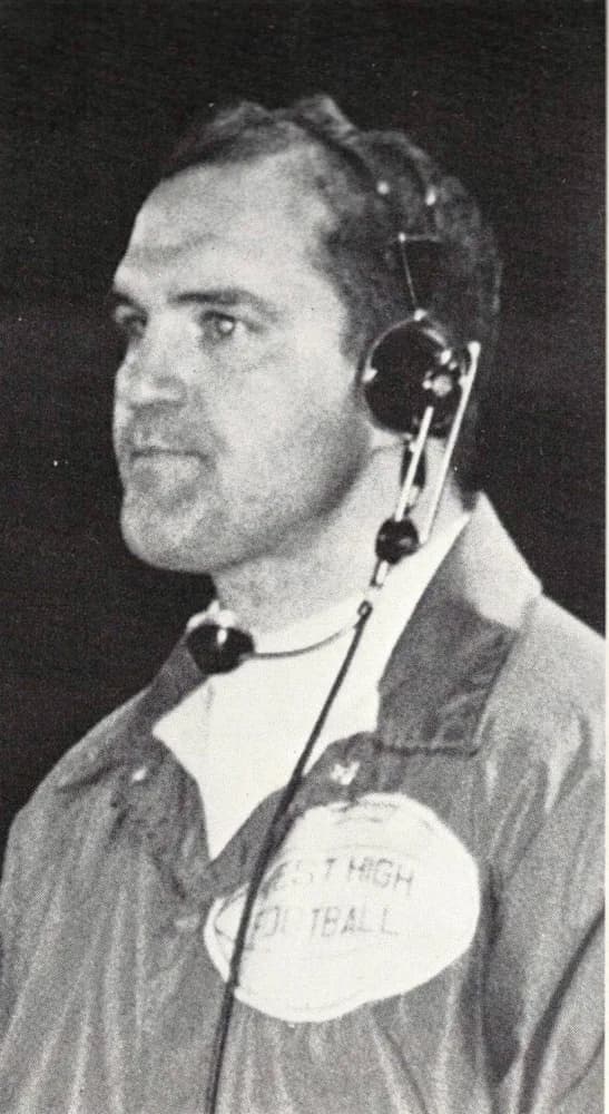 1971 yearbook portrait of Dan Boals