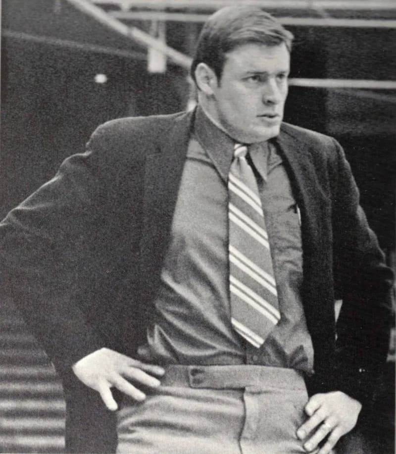 1971 yearbook portrait of Larry Dick